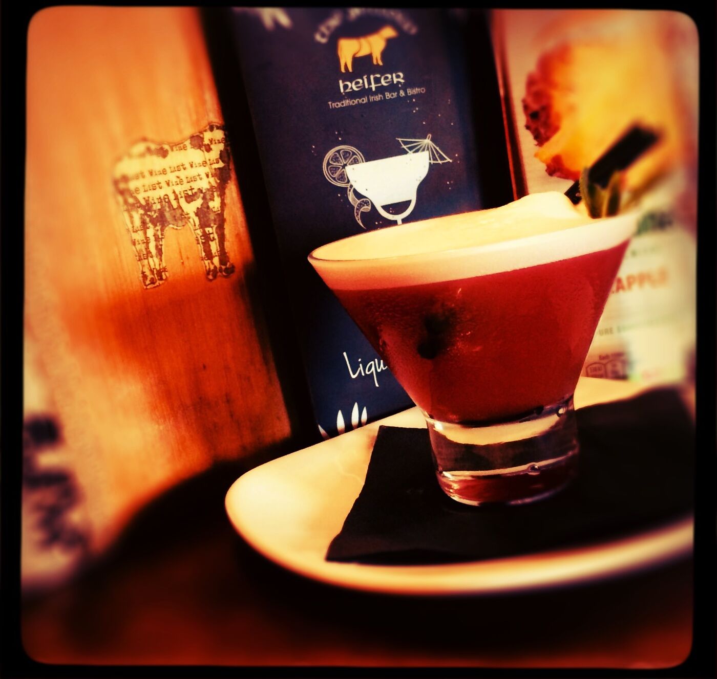 Espresso martini at The Yellow Heifer bar